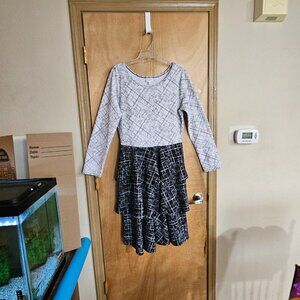 Lularoe Dress XL Black White Tiered